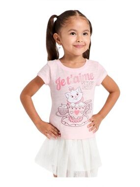 Toddler Girls' Disney Marie Sweet Shop Short Sleeve Graphic T-Shirt